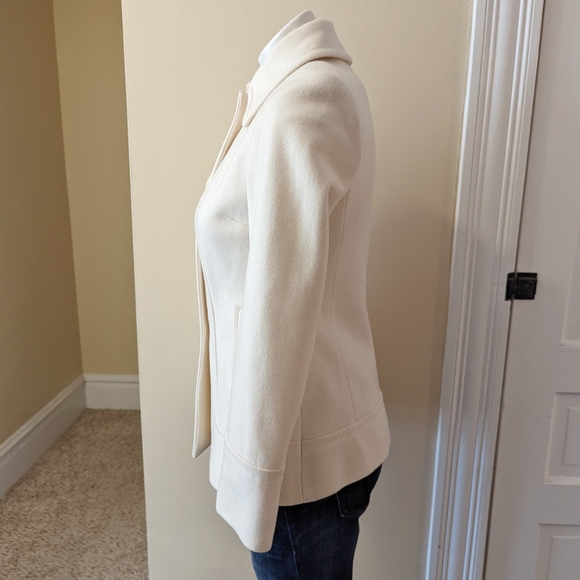 Jason Kole cream wool blend winter coat size XS petite - Picture 3 of 7